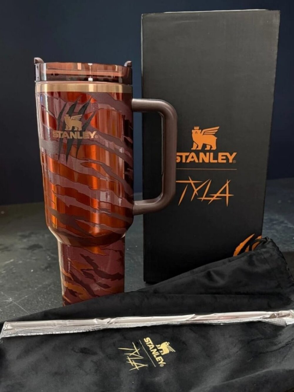 Premium Stainless Steel Tiger Print Hydration Cup